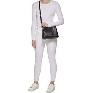 Calvin Klein Adeline Signature Triple Compartment Crossbody Black